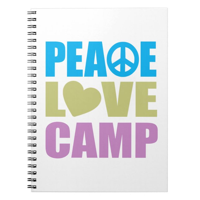 Peace Love Camp Notebook (Front)