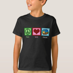 Peace Love Camping Kids T-Shirt