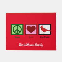 Peace Love Cardinals Christmas