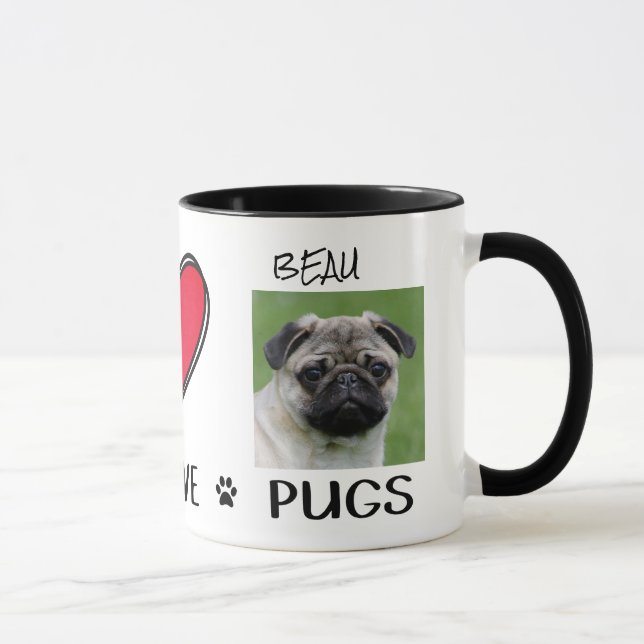 Peace Love Carlins Love Mug (Droite)