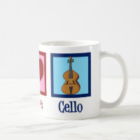 Peace Love Cello Cute Cellist