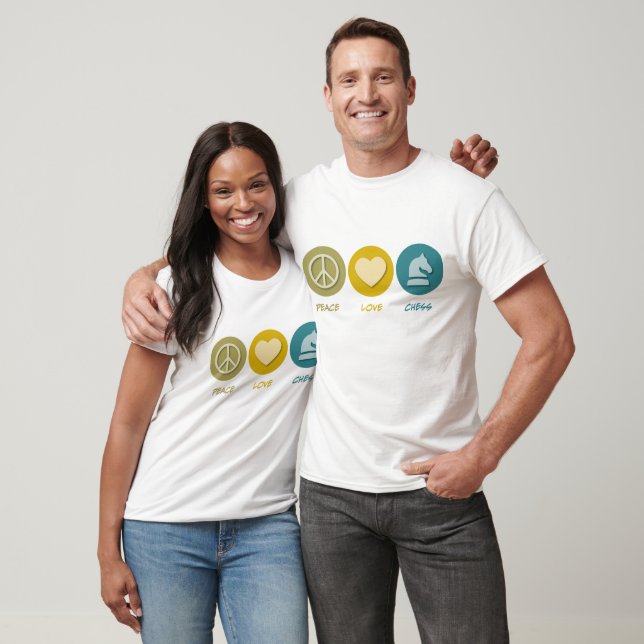 Peace Love Chess T-Shirt (Unisex)