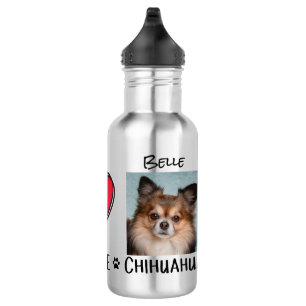 Peace Love Chihuahua Dog Lovers 532 Ml Water Bottle