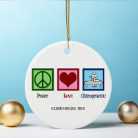Peace Love Chiropractic Cute Custom Chiropractor
