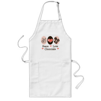 Peace Love Chocolate Apron
