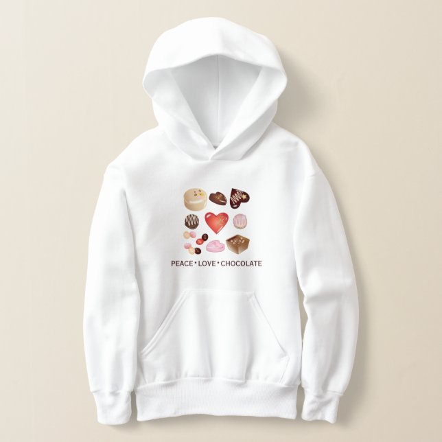 Peace Love Chocolate Candy Heart (Laydown)