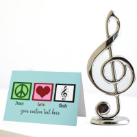 Peace Love Choir Cute Custom Chorale Christmas