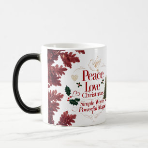 Peace Love Christmas Colour Changing Mug – Magical