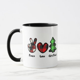 Peace Love Christmas Mug