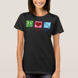Peace Love Clarinets Cute Clarinet Player3 T-Shirt