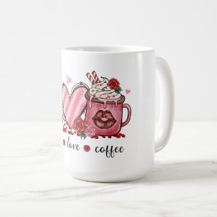 Peace, Love, Coffee Mug: Sip with Style ☕ Mug