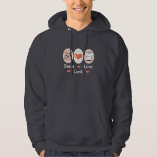 Peace Love Cook Hooded Sweatshirt