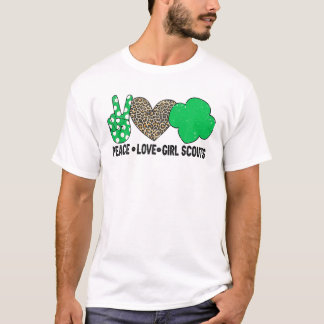 Peace Love Cookie Scout For Girls Bakery Cookie Se T-Shirt