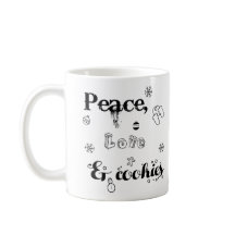 peace love & cookies Christmas tasse cadeaux