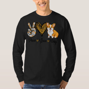 Peace Love Corgi Dog Mom Mother's Day Corgi 3 T-Shirt