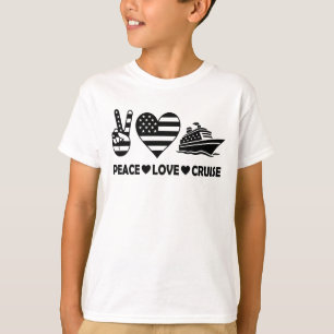 Peace Love Cruise USA Vacation Vibes T-Shirt