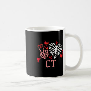 Peace Love Ct Radiologic Technologist Valentine Ca Coffee Mug