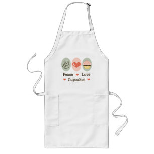 Peace Love Cupcakes Apron