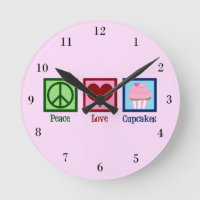 Peace Love Cupcakes Cute Pink Bakery Shop