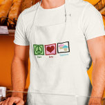 Peace Love Cupcakes Standard Apron<br><div class="desc">I like cute cupcakes. Light pink frosted cakes or light blue, they are all pretty delicious to me! A cute bakery gift for a baker.</div>
