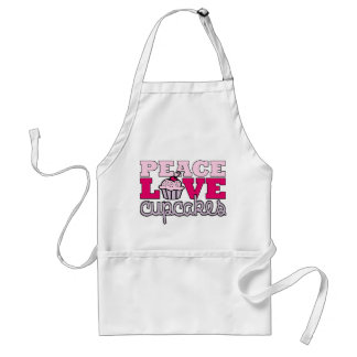Peace, Love & Cupcakes! Standard Apron