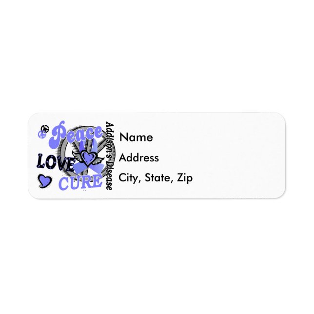 Peace Love Cure 2 Addison's Disease (Front)