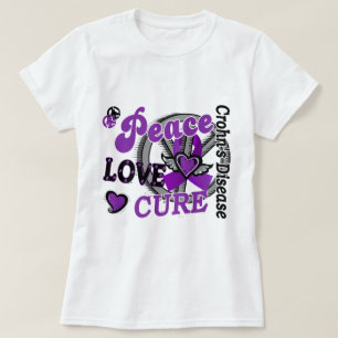 Peace Love Cure 2 Crohn's Disease T-Shirt