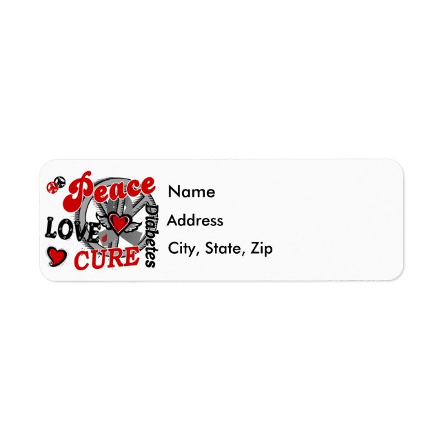 Peace Love Cure 2 Diabetes (Front)