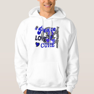 Peace Love Cure 2 Huntington's Disease Hoodie