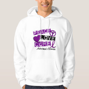 PEACE LOVE CURE ALZHEIMER’S DISEASE HOODIE