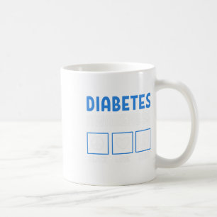 Peace Love Cure Diabetes Awareness 3 Coffee Mug
