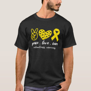 Peace Love Cure Endometriosis Awareness Month For  T-Shirt