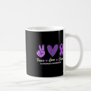 Peace Love Cure Heimers Awareness Coffee Mug
