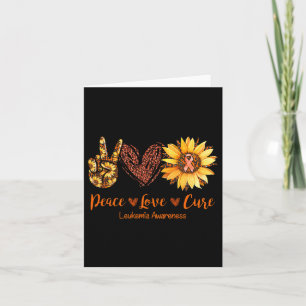 Peace Love Cure Leukaemia Awareness Gift Card