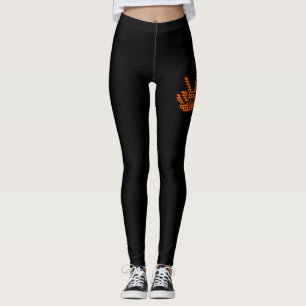 Peace Love Cure Leukaemia Awareness Leggings