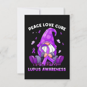 Peace Love Cure Lupus Awareness Card