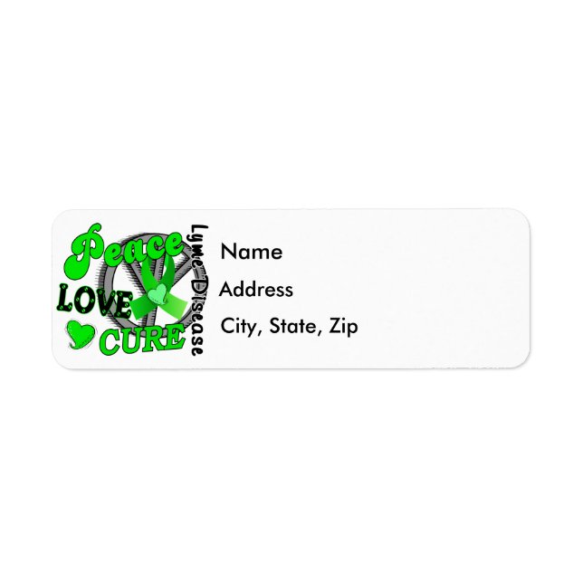 Peace Love Cure Lyme Disease 2 (Front)