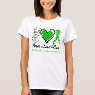 Peace Love Cure Non-Hodgkin's Lymphoma Awareness T-Shirt