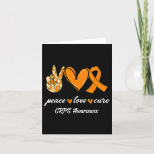 Peace Love Cure Orange Ribbon Crps Awareness Gift Card
