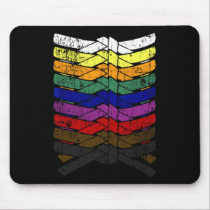 Peace Love Cure Pink Ribbon Breast Cancer Awarenes Mouse Pad