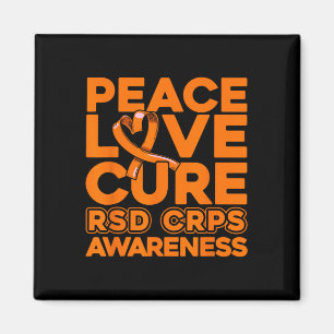 Peace Love Cure Rsd Crps Awareness 1  Magnet