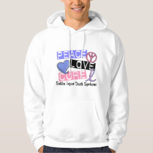 Peace Love Cure SIDS Sudden Infant Death Syndrome Hoodie