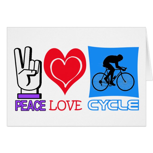 PEACE LOVE CYCLE (Front Horizontal)