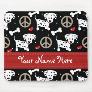 Peace Love Dalmatians Mousepad