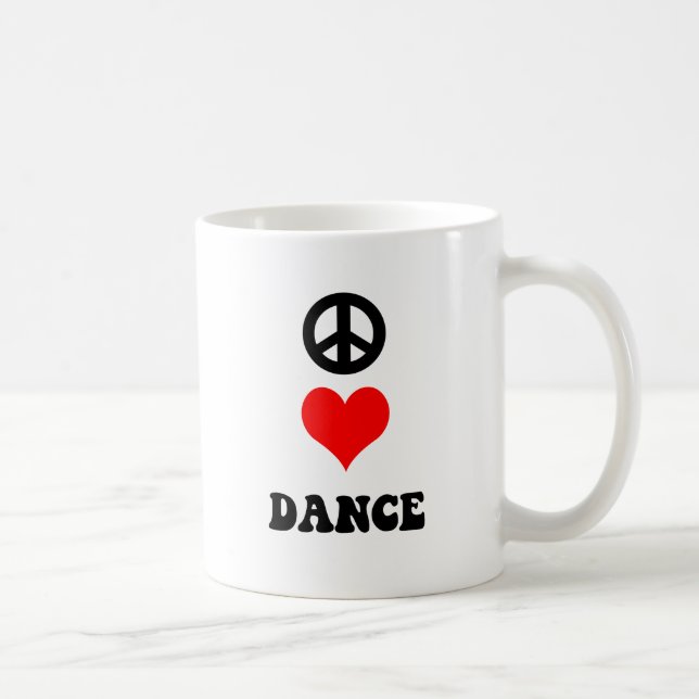 Peace Love Dance Coffee Mug (Right)