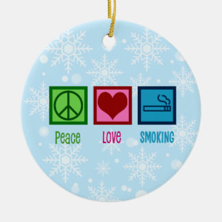 Peace Love Debate Team Céramique Ornement fumer