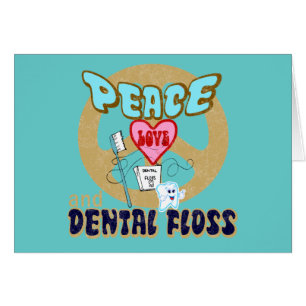 PEACE LOVE DENTAL FLOSS
