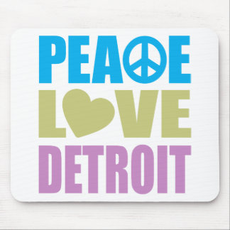 Peace Love Detroit Mouse Pad