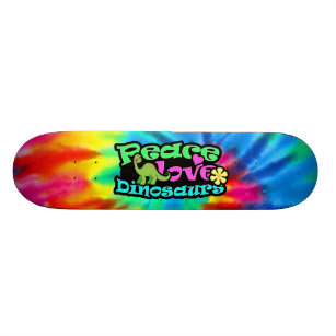 Peace, Love, Dinosaurs Skateboard