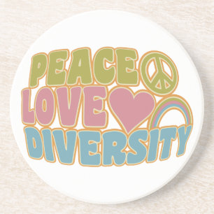 PEACE LOVE DIVERSITY coaster